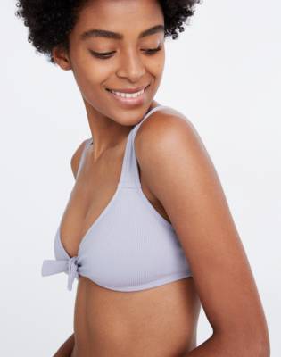 tie front swimsuit top