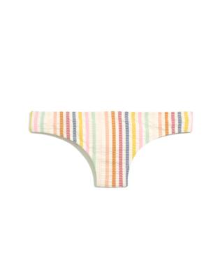 shirred bikini bottom