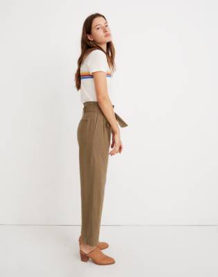 madewell denim paperbag pants