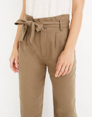 madewell denim paperbag pants