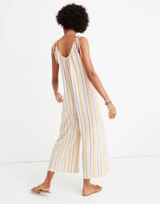 madewell tie strap overalls