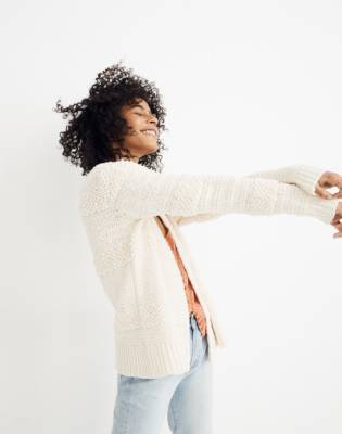 madewell white cardigan