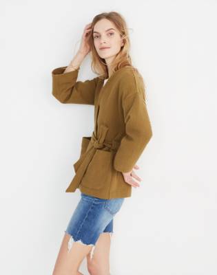 madewell denim wrap jacket