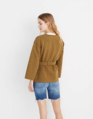 madewell quilted wrap jacket