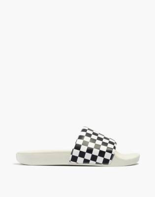 vans checkered slide