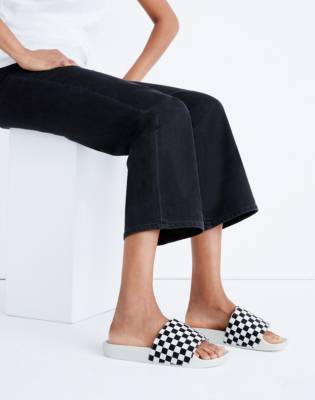 checkered van sandals