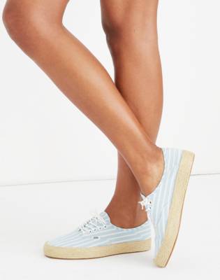 vans espadrille white