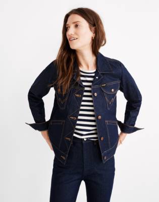 wrangler raw denim jacket