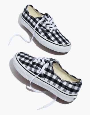 vans plaid authentic