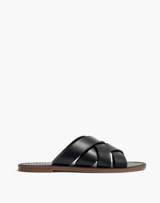 madewell the boardwalk woven slide sandal