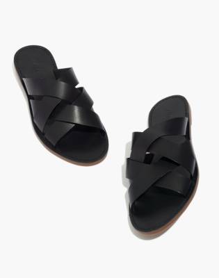 boardwalk woven slide sandal