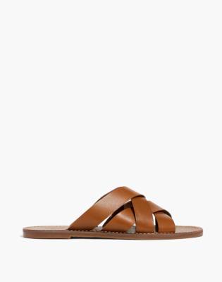 madewell the boardwalk woven slide sandal