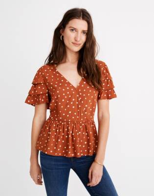 madewell polka dot top