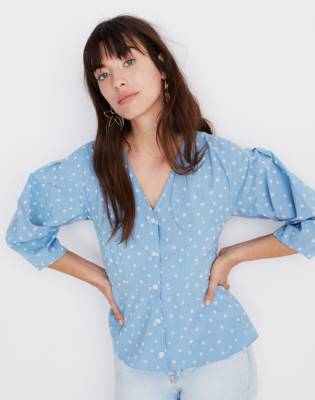 madewell peplum top
