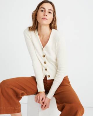 madewell cotton cardigan