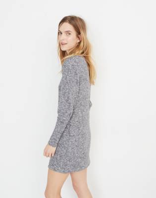 madewell bubble sleeve sweatshirt dress