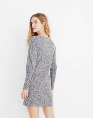 madewell bubble sleeve sweatshirt dress