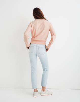 madewell button detail sweatshirt