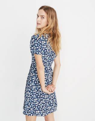 madewell floral wrap dress