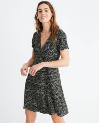 madewell floral wrap dress