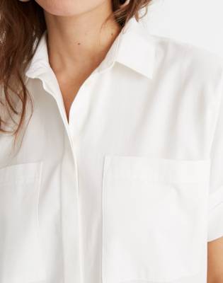 madewell white shirt dress