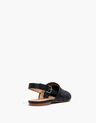 The Remi Slingback Flat in Woven Leather