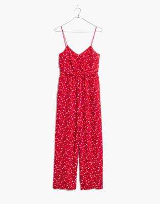 madewell red jumpsuit
