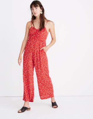 madewell floral jumpsuit