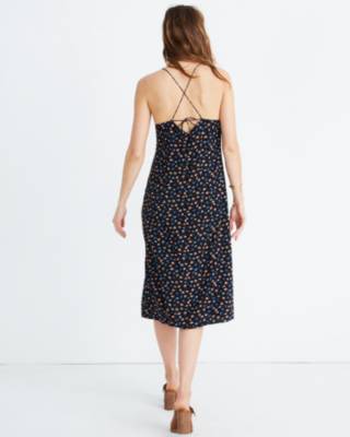 tie back slip dress