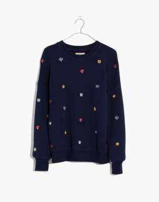 madewell embroidered sweatshirt