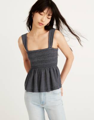 madewell peplum tank