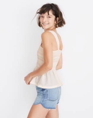 madewell peplum tank