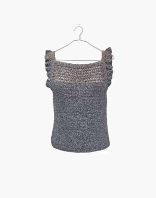 madewell crochet top