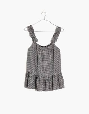 ruffle strap cami top