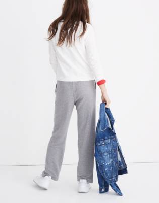 wide leg sweatpants outfit