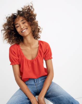 madewell peasant top