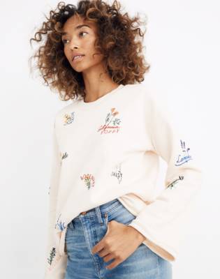 madewell floral sweatshirt