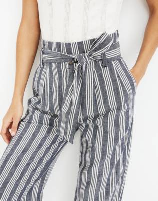 paperbag striped pants
