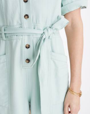 madewell topstitched coverall jumpsuit