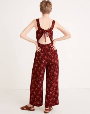 madewell floral jumpsuit