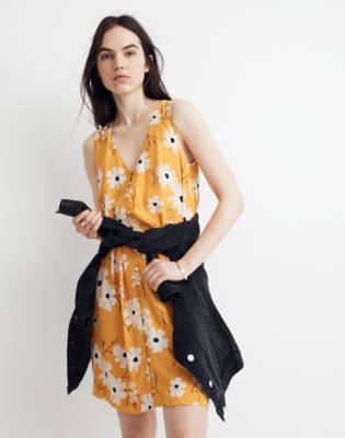 madewell yellow floral dress