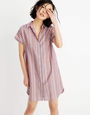 madewell central shirt dress