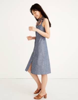 madewell apron midi dress