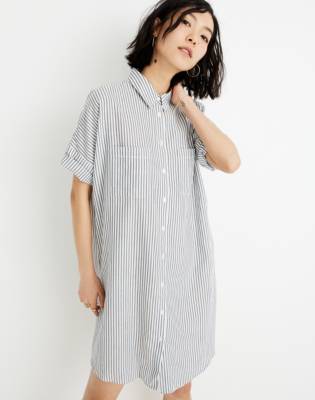 madewell courier shirt dress