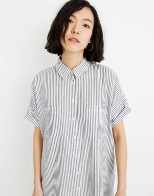 madewell courier shirt dress