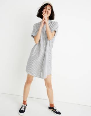 madewell courier shirt dress