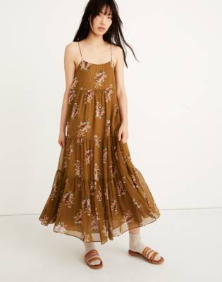 tier midi dress