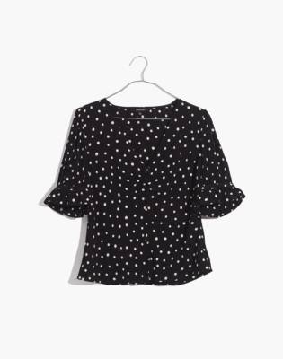 madewell polka dot top