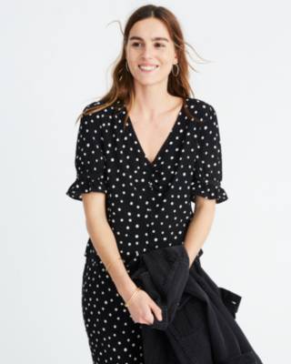 madewell polka dot top