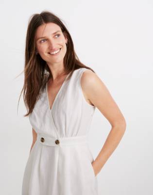 madewell button waist dress